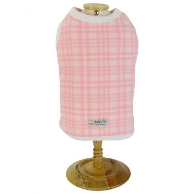 Blusa Vi�s B�sica Xadrez Rosa