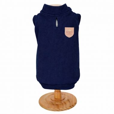 Blusa T�rmica Canelada Marinho