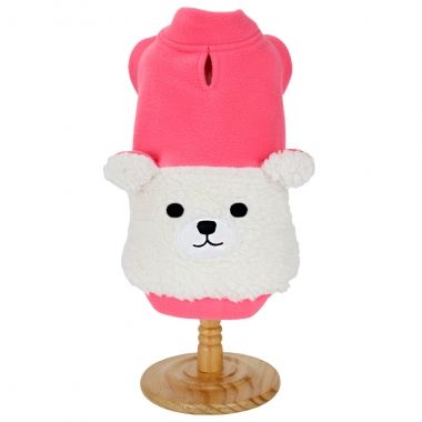 Blusa Pel�cia Urso Rosa