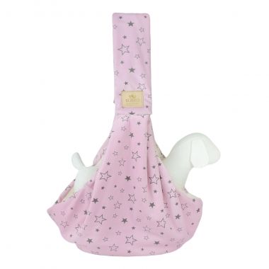 Bolsa Sling Plush Star Rosa