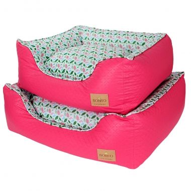 Cama Elegance Diversity Folhas Pink 