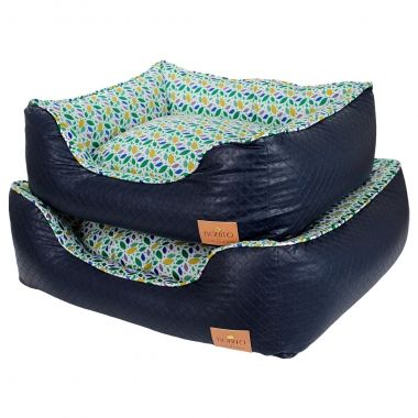 Cama Elegance Diversity Folhas Marinho