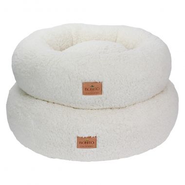 Cama Redonda Pel�cia Off White