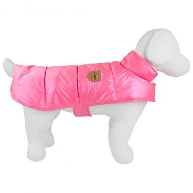 Capa Puffer Maxi Rosa Perolado