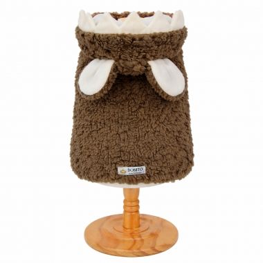 Casaco Capuz Monstrinho Marrom