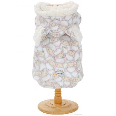 Casaco Capuz Ovelha Rosa