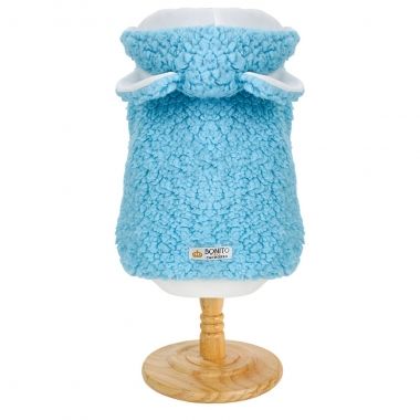 Casaco Pelcia Urso Azul
