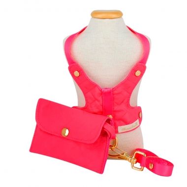 Coleira Peitoral Basic Pink