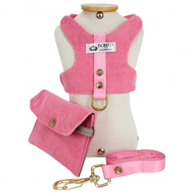 Coleira Peitoral Cotel� Rosa