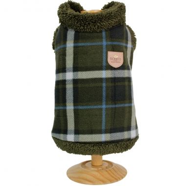 Jaqueta Xadrez Pel�cia Verde