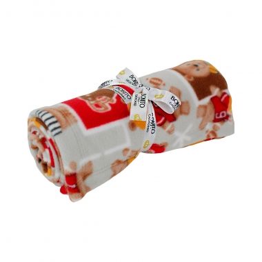 Manta B�sica Urso Vermelho