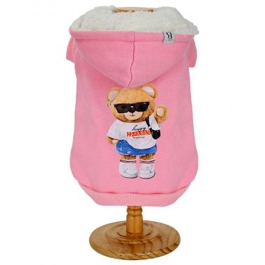 Moletom Capuz Urso Chiclete 