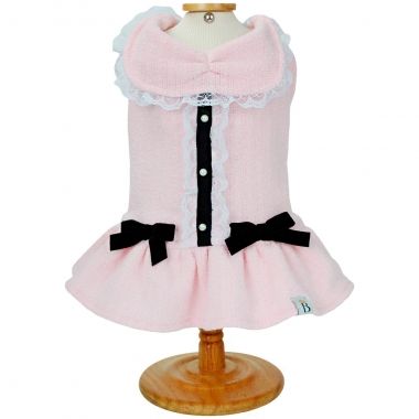 Vestido Tweed La�o Rosa Beb�