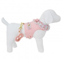 Colete com guia para cachorro