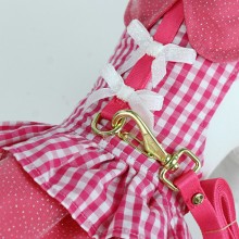 Vestido com guia para pet