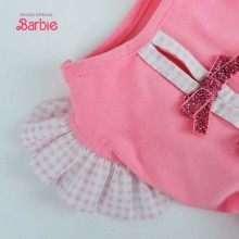 Vestido de malla de goma de Barbie